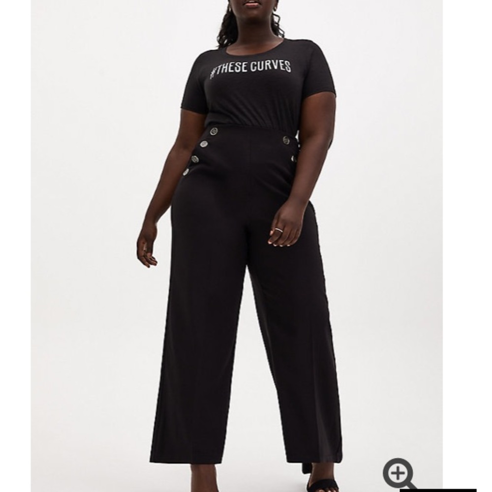 Torrid Black Sailor Pants NWT